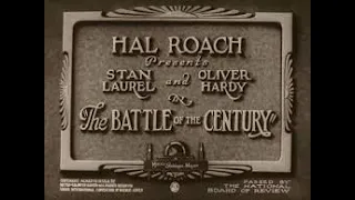 Laurel and Hardy in The Battle of the Century (1927)