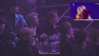 BTS&EXO Reaction To BLACKPINK 불장난+붐바야 @ SMA