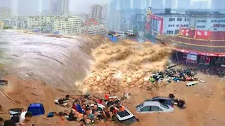 China become a vast ocean! street become Yellow River in Haikou | China Floods | Three Gorges Dam