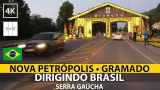 🚙 🇧🇷 NOVA PETRÓPOLIS ➜ GRAMADO • POV driving [Dirigindo Brasil] 4K