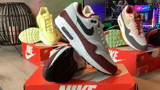 Nike Air Max 1 "DARK TEAM RED" (White/Black/Dark Team Red)(Collection)(Part 470)