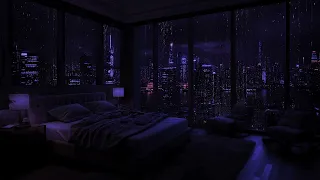 Healing Rain Sounds - Finding Peace and Comfort Amidst the Urban Night 🏙️🎶 City Rain Symphony