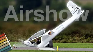 Glider crash caught on film 💥 Instructor reacts!