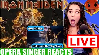 🔥Opera Singer reacts to Iron Maiden: Hallowed Be Thy Name 🤘😜🤘