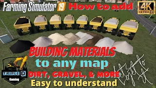 How to get building materials on any map dirt, gravel, sand, more Farming simulator 19 step by step