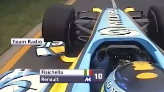 Fisichella you are 2 seconds slower than Fernando; Schumacher Crashes out | 2006 Australian GP - HD