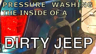 PRESSURE WASHING A 2005 GRAND CHEROKEE OUTSIDE and INSIDE : Project Dirty Jeep EP 24