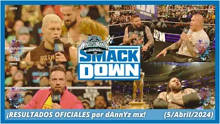 ¡Resultados Oficiales de Wrestlemania SmackDown por dAnnYz mx! (5/Abril/2024)