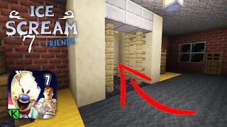 ICE SCREAM 7 NEW ELEVATOR | ICE SCREAM 7 CAFETERIA | ICE SCREAM 7 IN MINECRAFT