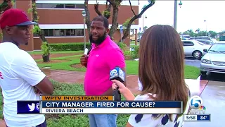 Was Riviera Beach City Manager fired for cause?