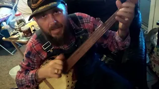 Muskrat, traditional song played on a gourd banjo that I made