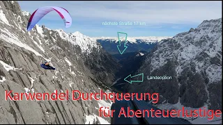 Karwendel Durchquerung mit dem Gleitschirm