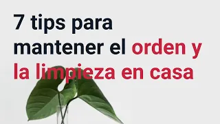 7 tips básicos para mantener el orden y la limpieza en casa