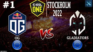 МАТЧ ДНЯ! | OG vs Gladiators #1 (BO3) ESL One Stockholm