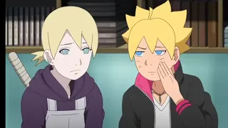 Inojin can't use superbeast scroll, Himawari teaches inojin, Himawari becomes boruto's teacher