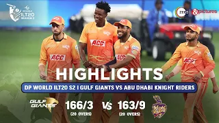 ILT20 S2 | English - HIGHLIGHTS | James Vince & Sunil Narine | GG vs ADKR - T20 | 10th Feb