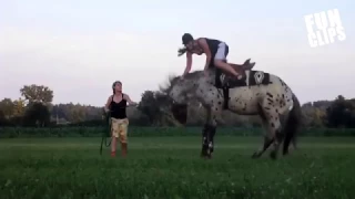 Падения с лошадей. Horse Fails . FunClips