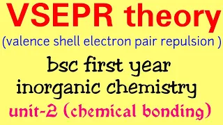 Vsepr theory in hindi,vsepr theory chemistry,BSC first year inorganic chemistry notes in hindi, know