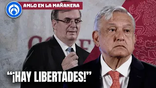 AMLO habla sobre Ebrard y el juicio contra el proceso interno de Morena