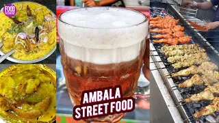 Ambala Street Food Tour | Indian Street Food | Kachori - Sabzi Puri - Fruit Beer & More