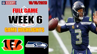 Cincinnati Bengals vs Seattle Seahawks FULL GAME HIGHLIGHTS | 2023 Week 6 10/15/2023