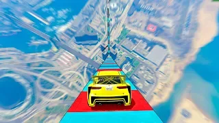 ЭТО МЕГА СПУСК!!! САМЫЙ ДЛИННЫЙ ТРАМПЛИН В ГТА 5!! GTA 5 ONLINE