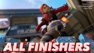 All Finishers with Loba’s Lycan Hunter skin - Apex Legends [4K 60 FPS]