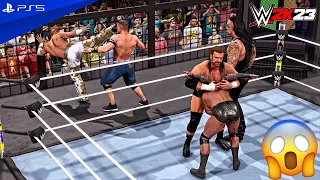 WWE 2K23 - Undertaker v John Cena v Randy Orton v Triple H v HBK v CM Punk - Elimination Chamber