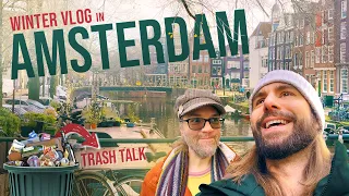 Amsterdam Winter Vlog | Gay Couple Visit Jordaan, The 9 Streets, Anne Frank House + more