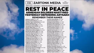 Rest in Peace. Remember their names. Armenian Soldiers martyred defending Artsakh