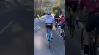 Cycling with Greg Van Avermaet up to Col de Rates