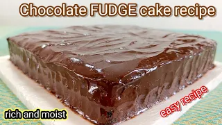 How to make Chocolate fudge cake  | simple chocolate cake recipe |