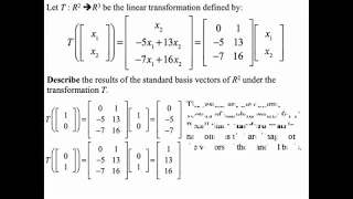 Matrices for General Linear Transformations