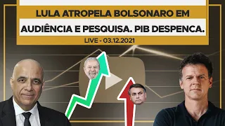 Lula atropela Bolsonaro em audiência e pesquisa. PIB despenca | Live com Jessé Souza - 03/12