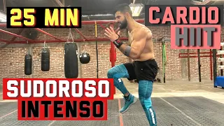 HIIT Intenso y Sudoroso para TONIFICAR en Casa (25 MIN) Cardio Quema Grasa