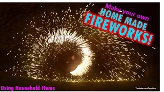 Home Made Fireworks - Science experiment - Burning Steel Wool!