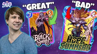 Can The Card Game LEGEND Rate Marvel SNAP Cards?! - He's Never Seen Them Before!