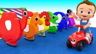 Animals Tumble Toy Set 3D - Learn Colors for Kids with Little Baby Play Kids Toys Educational