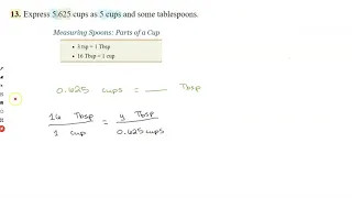 Health Test #13 - Cups to Tablespoons