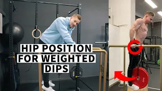 HIP POSITION IN WEIGHTED DIPS || CCC-E6