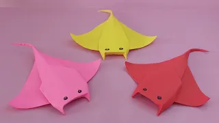 How to make Origami Manta Ray | Cara membuat Origami Ikan Pari Manta