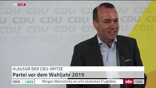 Live: Der gemeinsame Kandidat der CDU und CSU für die Europawahl 2019 stellt sich vor