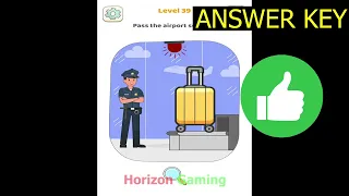 Tricky Brain Story Dop Puzzle LEVEL 39 Pass the airport security - New Update Gameplay Walkthrough