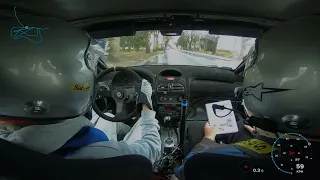 Onboard  Góra Kalwaria JW os 10 Rally Monte Calvaria 2023 rajd KJS Peugeot 206 s16