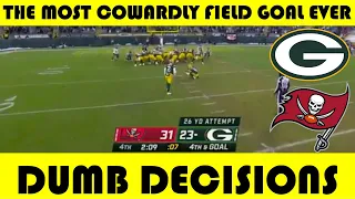 Dumb Decisions: Matt LaFleur & The Most COWARDLY Field Goal Ever | Buccaneers @ Packers (2020)