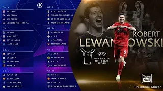 UCL 2020/21 Draw | UEFA Men's Player of the Year | Uefa Champions League Draw | Ideas Only