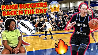 PAIGE BUECKERS IS A BEAST | SENIOR NIGHT DOUBLE DOUBLE | HIGH SCHOOL DAYS THROWBACK | REACTION