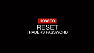 How to Reset Traders Password