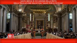 Papa Francesco Santa Maria Maggiore Messa salus populi romani 20180128