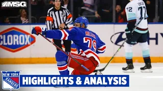 Miller's Late Goal Gives Rangers Win Over Kraken 3-2 | New York Rangers